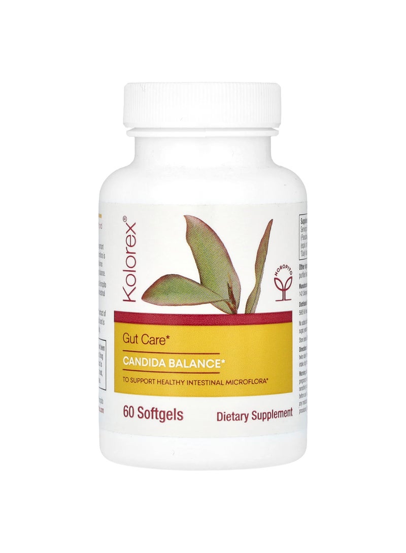 Gut Care, Candida Balance, 60 Softgels